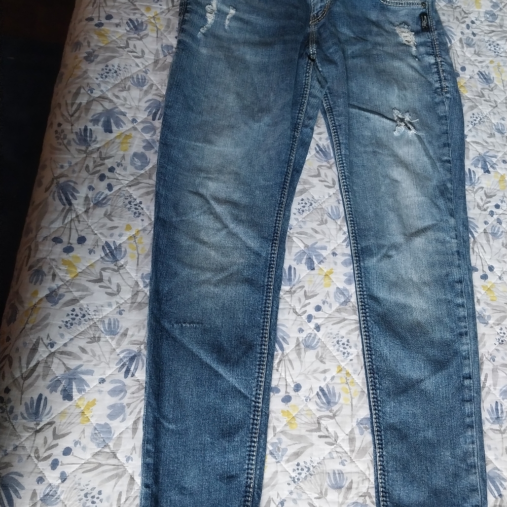 Ladies silver jean co sz 31x29 jeans